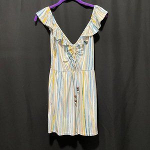 BCBGeneration Striped Romper